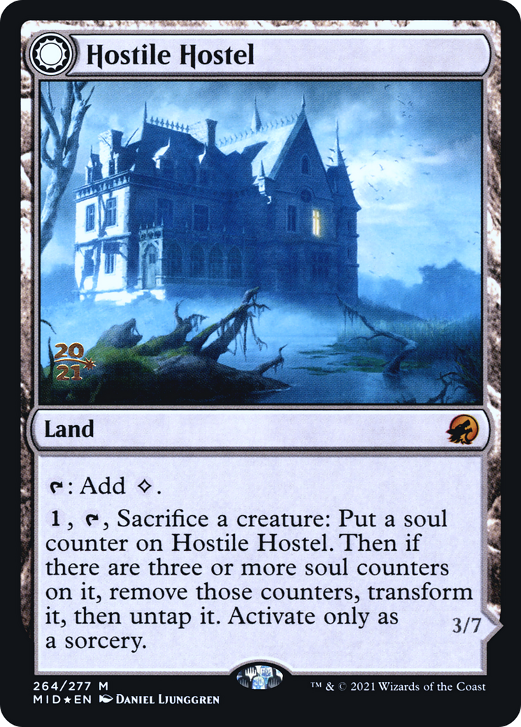 Image of Hostile Hostel // Creeping Inn [Innistrad: Midnight Hunt Prerelease Promos]