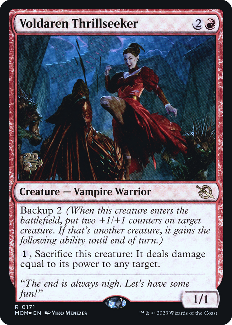 Image of Voldaren Thrillseeker [March of the Machine Prerelease Promos]
