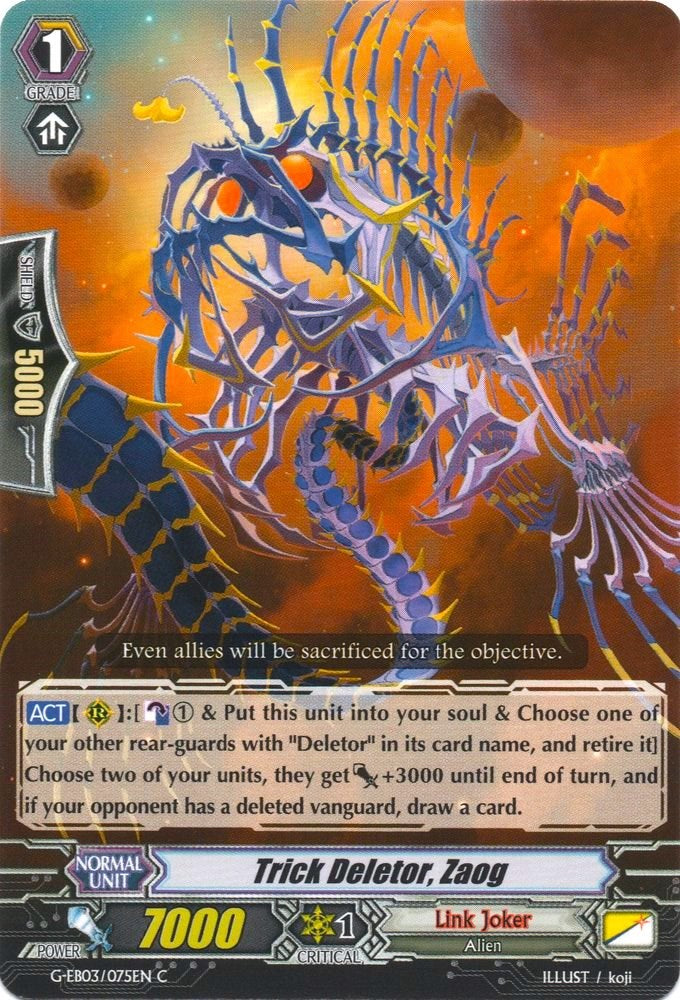 Image of Trick Deletor, Zaog (G-EB03/075EN) [The GALAXY STAR GATE]