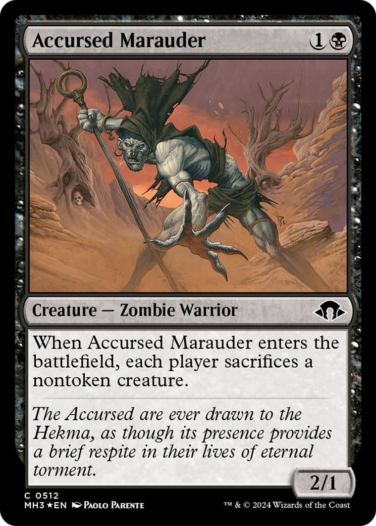 Image of Accursed Marauder (Ripple Foil) [Modern Horizons 3]