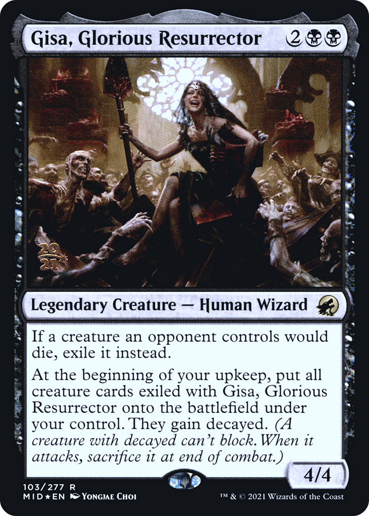 Image of Gisa, Glorious Resurrector [Innistrad: Midnight Hunt Prerelease Promos]