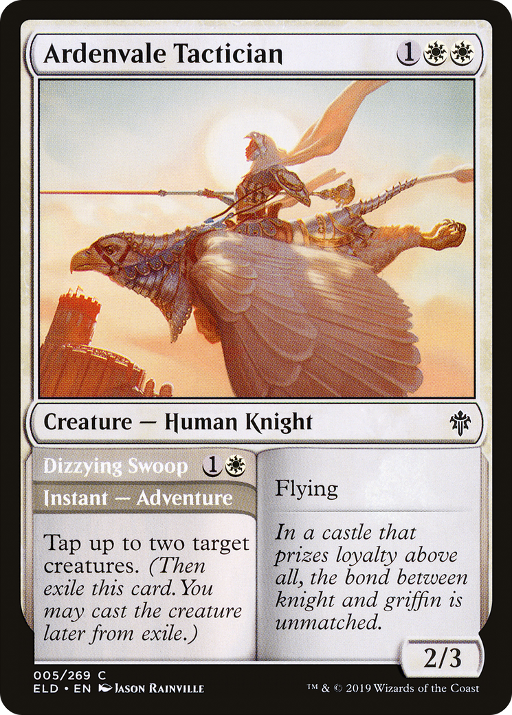 Image of Ardenvale Tactician // Dizzying Swoop [Throne of Eldraine]