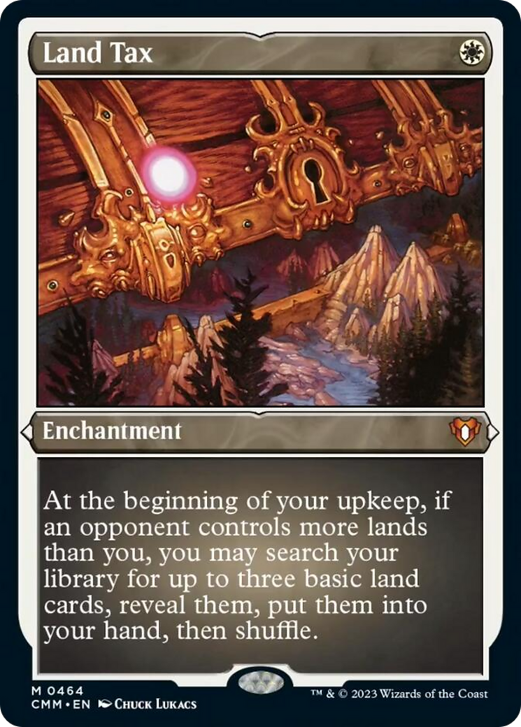 Image of Land Tax (Foil Etched) [Commander Masters]