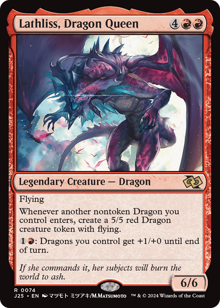 Image of Lathliss, Dragon Queen (Anime) [Foundations Jumpstart]