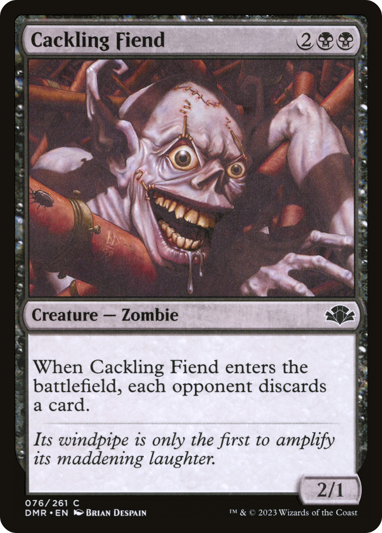 Image of Cackling Fiend [Dominaria Remastered]