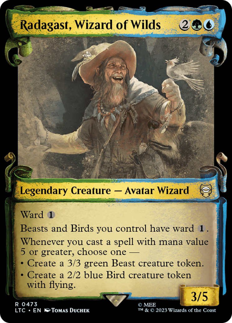 Image of Radagast, Wizard of Wilds [The Lord of the Rings: Tales of Middle-Earth Commander Showcase Scrolls]