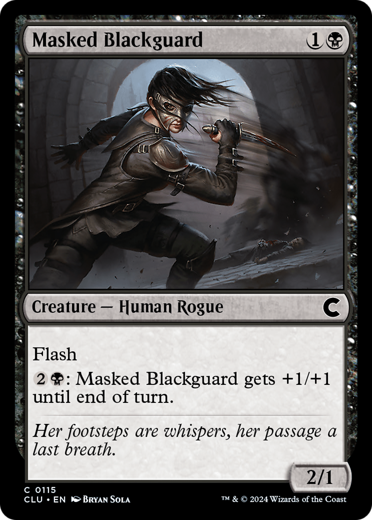Image of Masked Blackguard [Ravnica: Clue Edition]