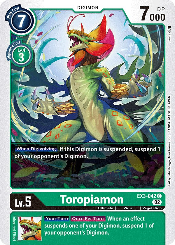 Image of Toropiamon [EX3-042] [Draconic Roar]