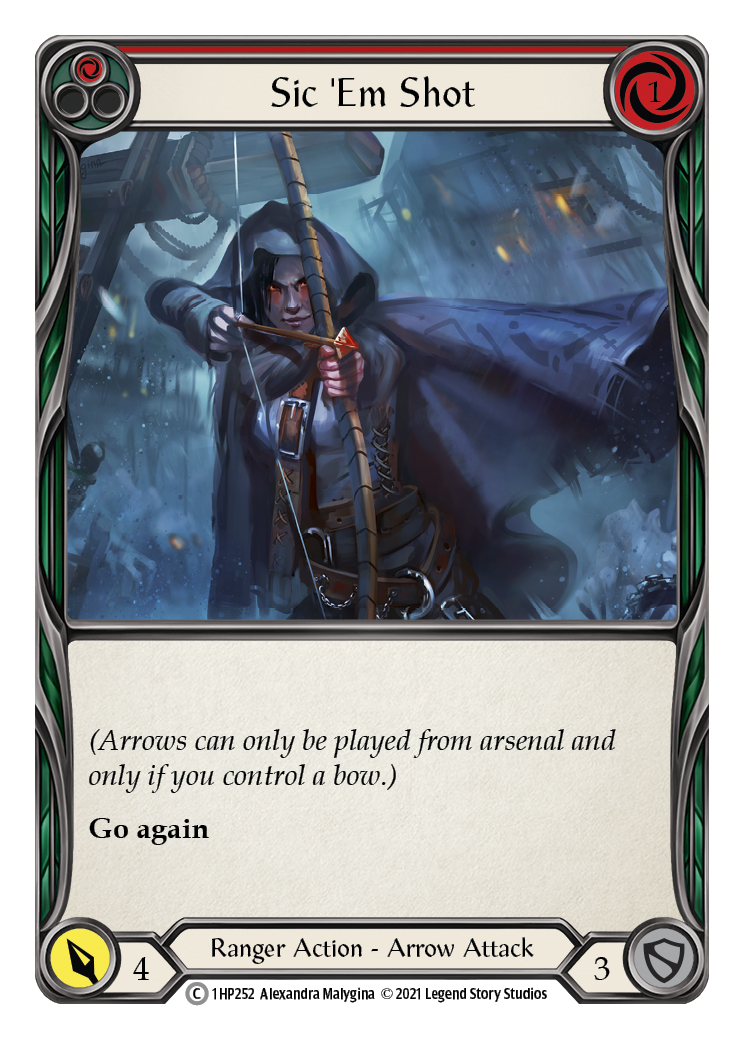 Image of Sic 'Em Shot (Red) [1HP252] (History Pack 1)
