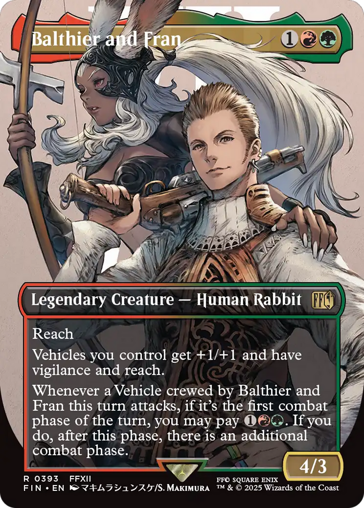 Image of Balthier and Fran (Borderless) (0393) [FINAL FANTASY]
