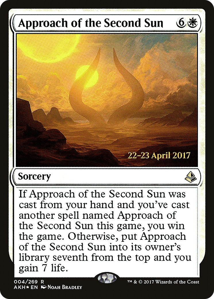 Image of Approach of the Second Sun [Amonkhet Prerelease Promos]