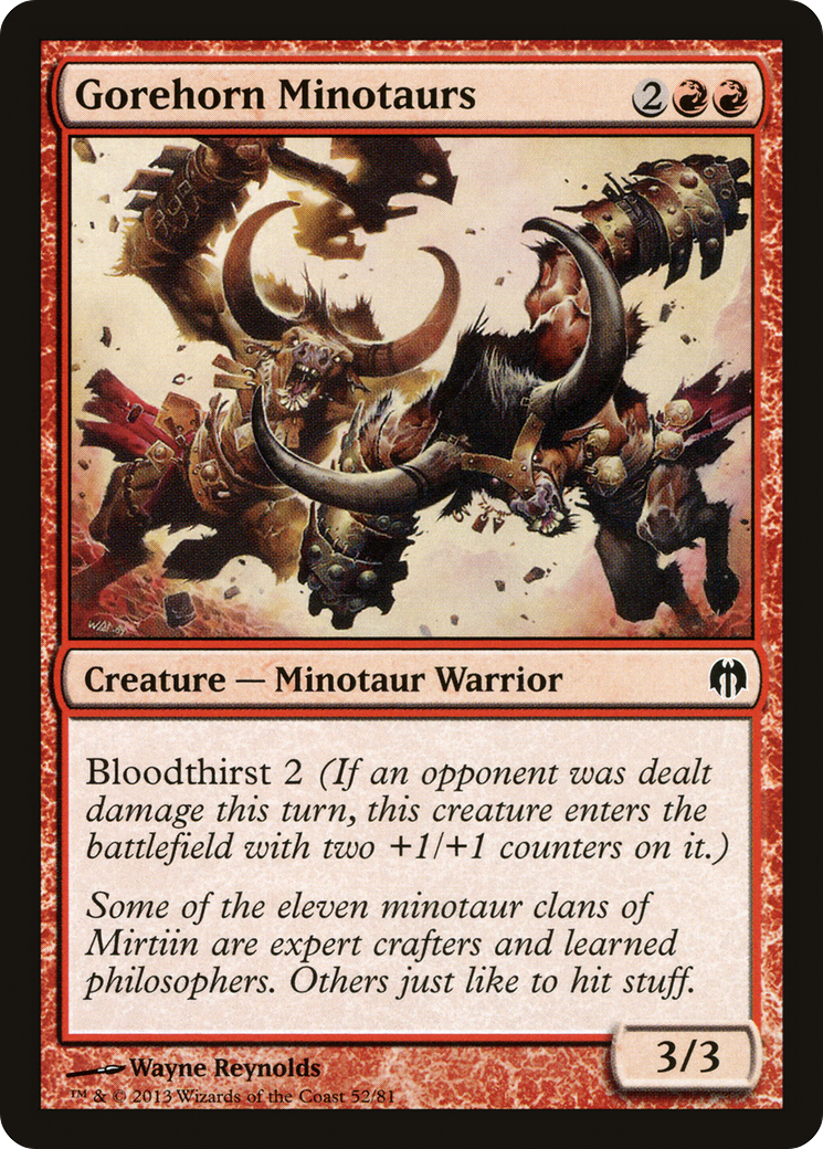 Image of Gorehorn Minotaurs [Duel Decks: Heroes vs. Monsters]