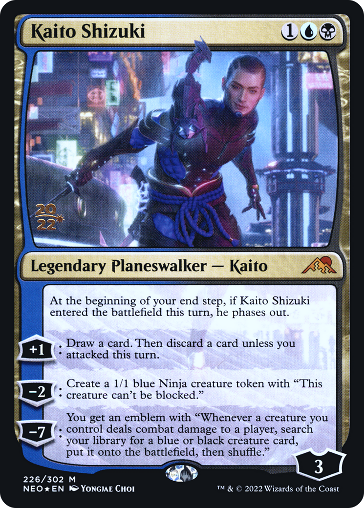 Image of Kaito Shizuki [Kamigawa: Neon Dynasty Prerelease Promos]