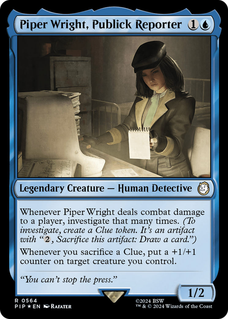 Image of Piper Wright, Publick Reporter (Surge Foil) [Fallout]