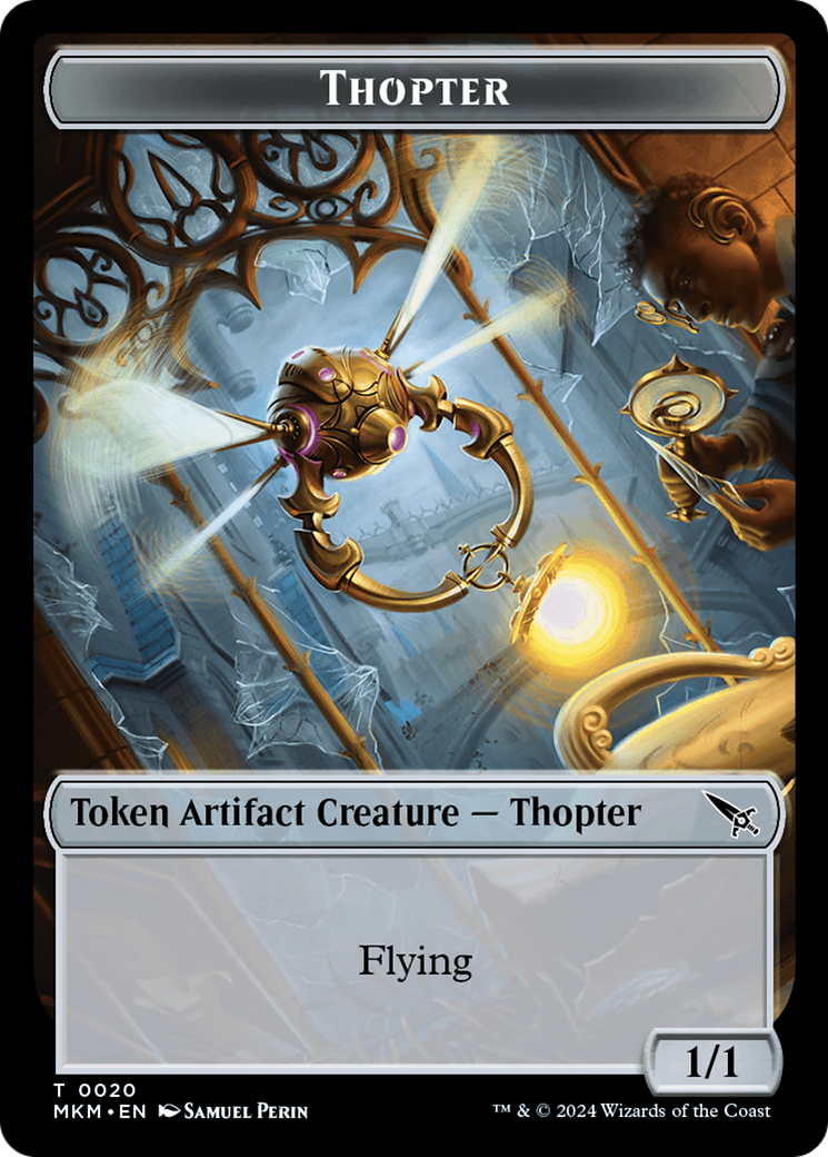 Image of Thopter Token (0020) [Murders at Karlov Manor Tokens]