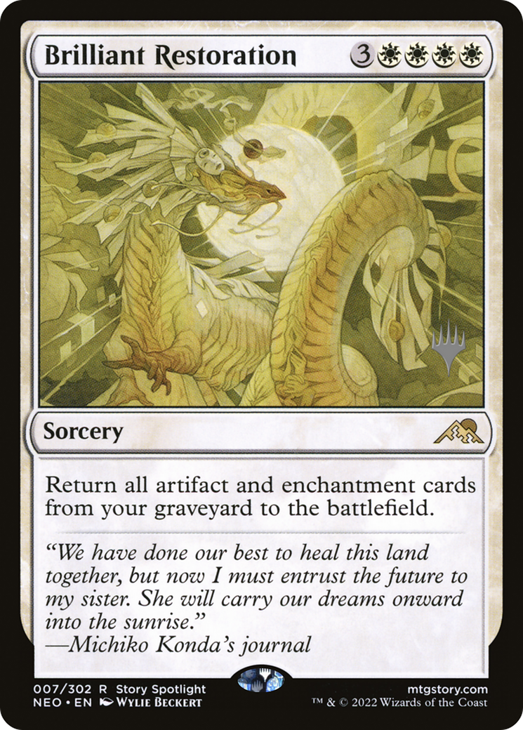 Image of Brilliant Restoration (Promo Pack) [Kamigawa: Neon Dynasty Promos]
