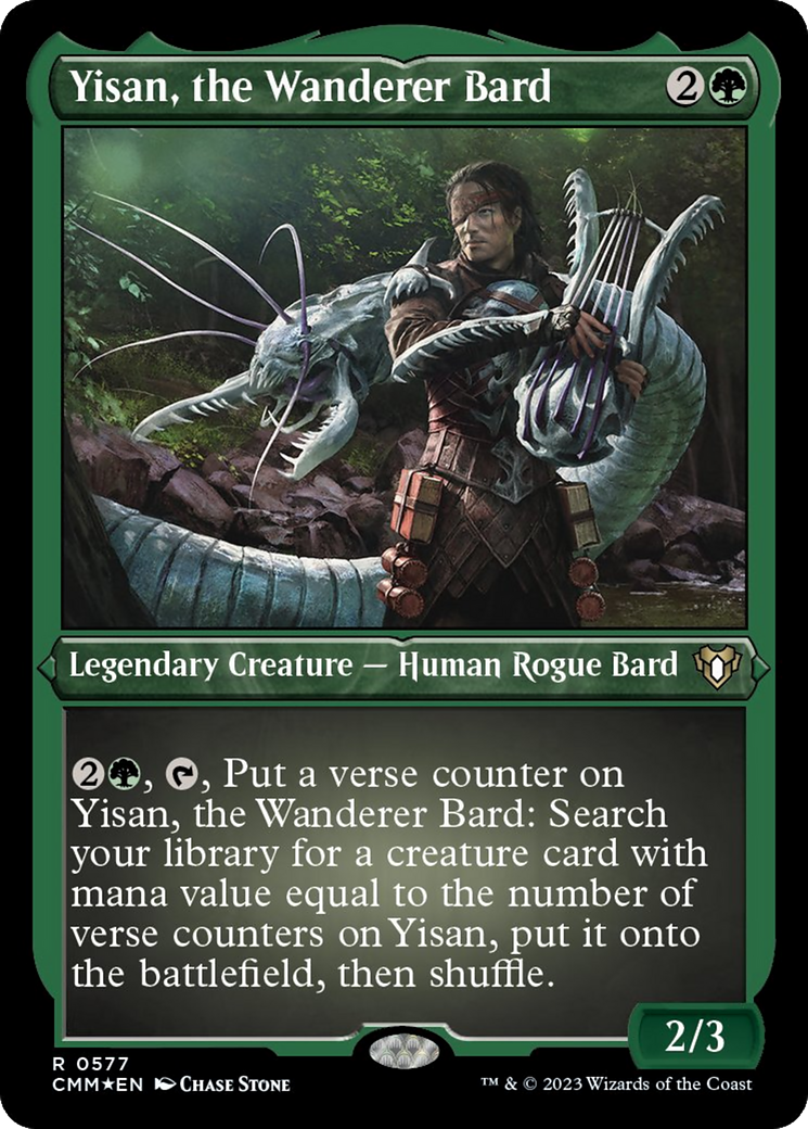 Image of Yisan, the Wanderer Bard (Foil Etched) [Commander Masters]