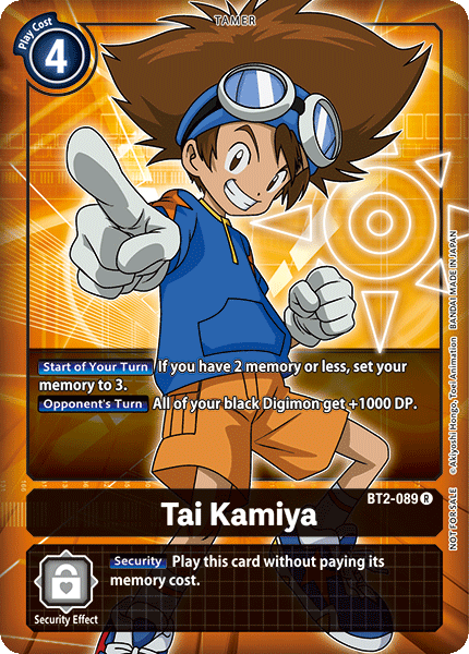 Image of Tai Kamiya [BT2-089] (Buy-A-Box Promo) [Release Special Booster Ver.1.0 Promos]