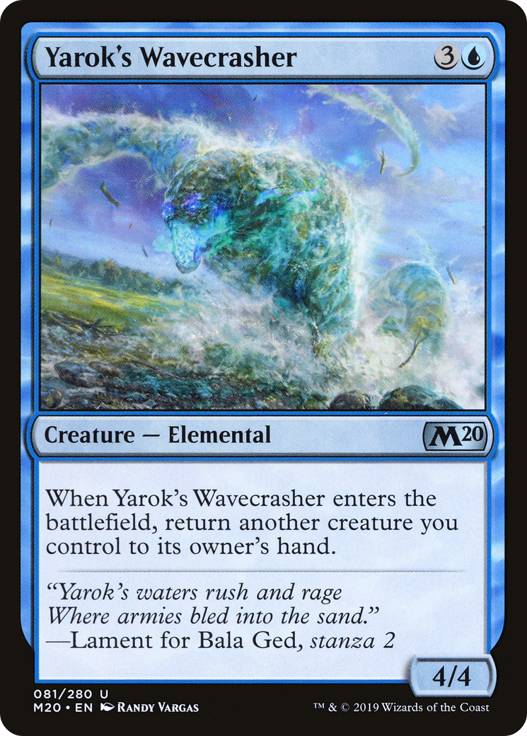 Image of Yarok's Wavecrasher [Core Set 2020]