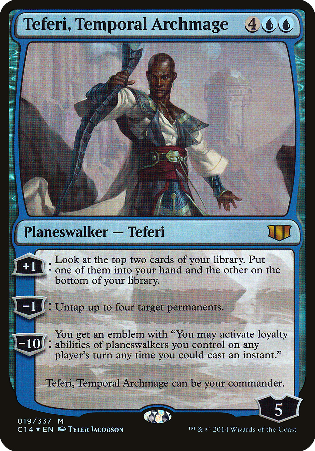 Image of Teferi, Temporal Archmage (Oversized) [Commander 2014 Oversized]