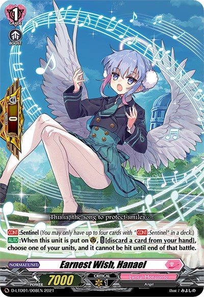 Image of Earnest Wish, Hanael (D-LTD01/008EN) [Ahoy! Lyrical Monasterio!]