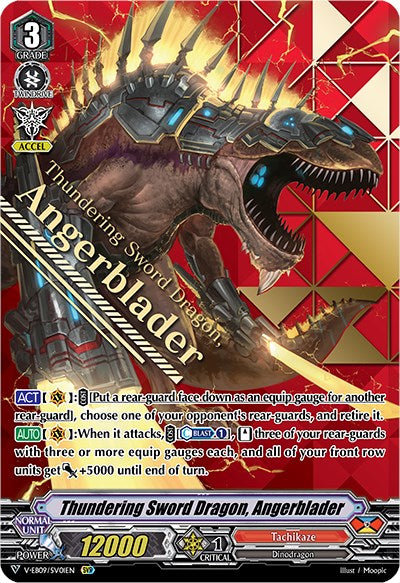 Image of Thundering Sword Dragon, Angerblader (V-EB09/SV01EN) [The Raging Tactics]