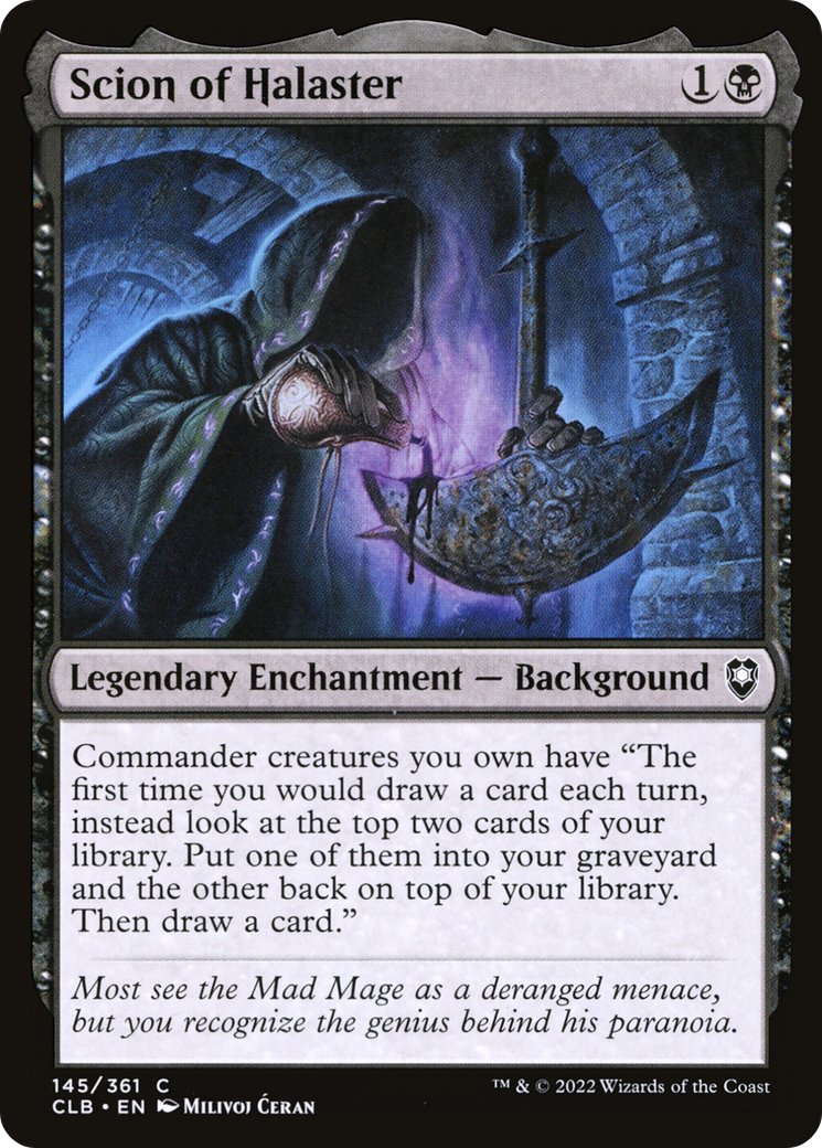 Image of Scion of Halaster (CLB-145) - Commander Legends: Battle for Baldur's Gate