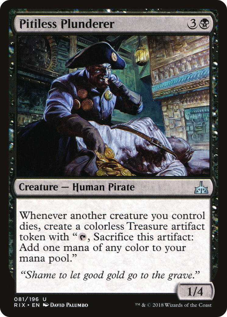 Image of Pitiless Plunderer [Rivals of Ixalan]