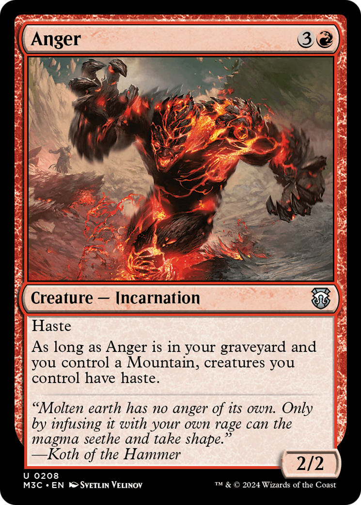 Image of Anger [Modern Horizons 3 Commander]