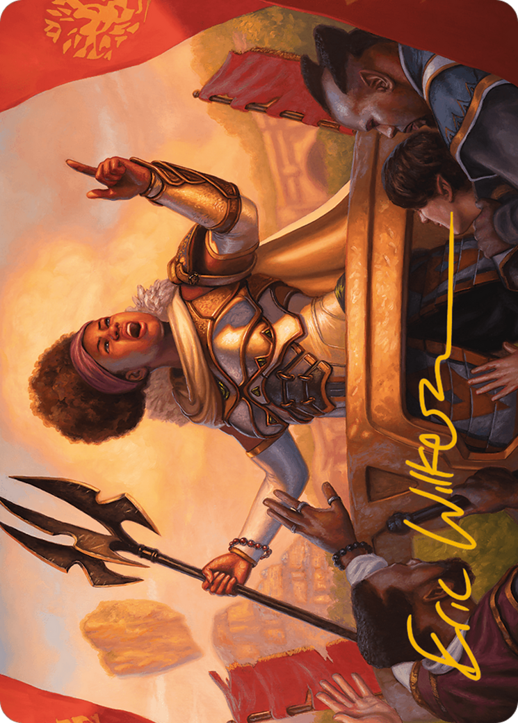 Image of Recruiter of the Guard Art Card (Gold-Stamped Signature) [Modern Horizons 3 Art Series]