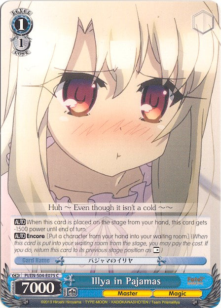 Image of Illya in Pajamas (PI/EN-S04-E075 C) [Fate/kaleid liner PRISMA ILLYA DX]