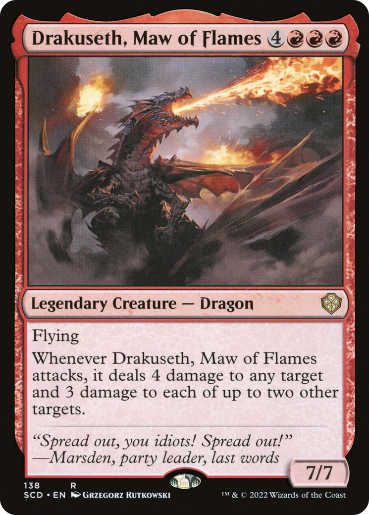 Image of Drakuseth, Maw of Flames [Starter Commander Decks]