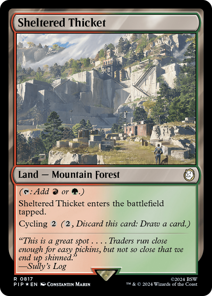 Image of Sheltered Thicket (Surge Foil) [Fallout]