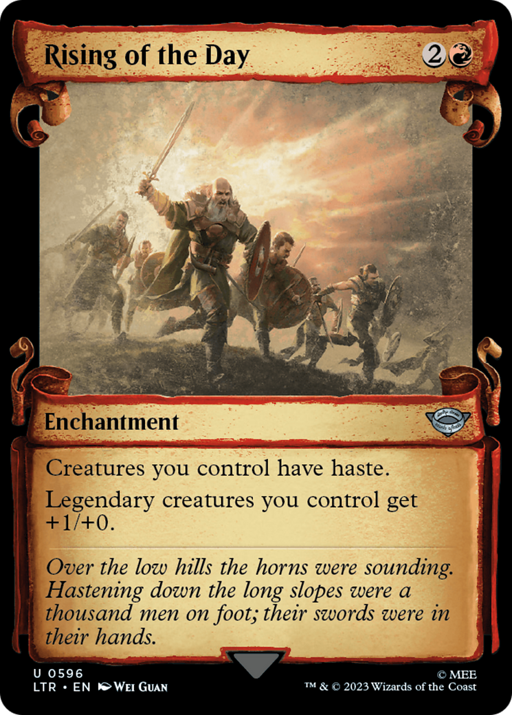 Image of Rising of the Day [The Lord of the Rings: Tales of Middle-Earth Showcase Scrolls]