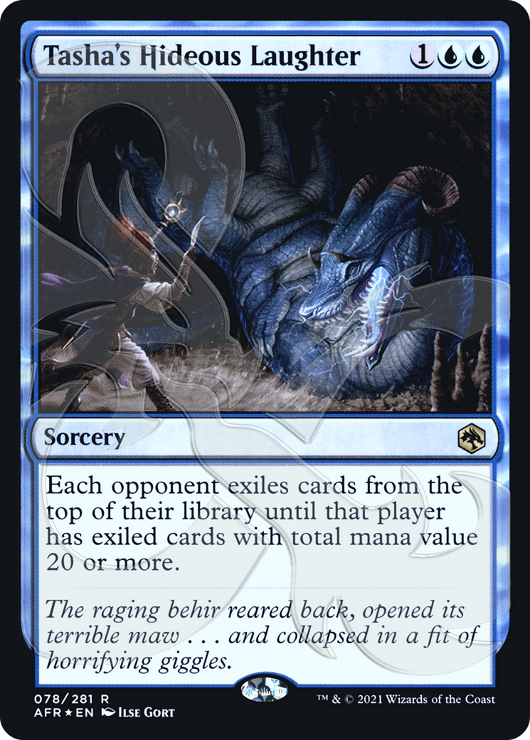 Image of Tasha's Hideous Laughter (Ampersand Promo) [Dungeons & Dragons: Adventures in the Forgotten Realms Promos]