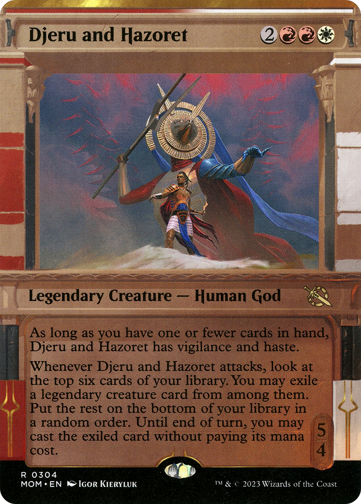Image of Djeru and Hazoret (Showcase Planar Booster Fun) [March of the Machine]