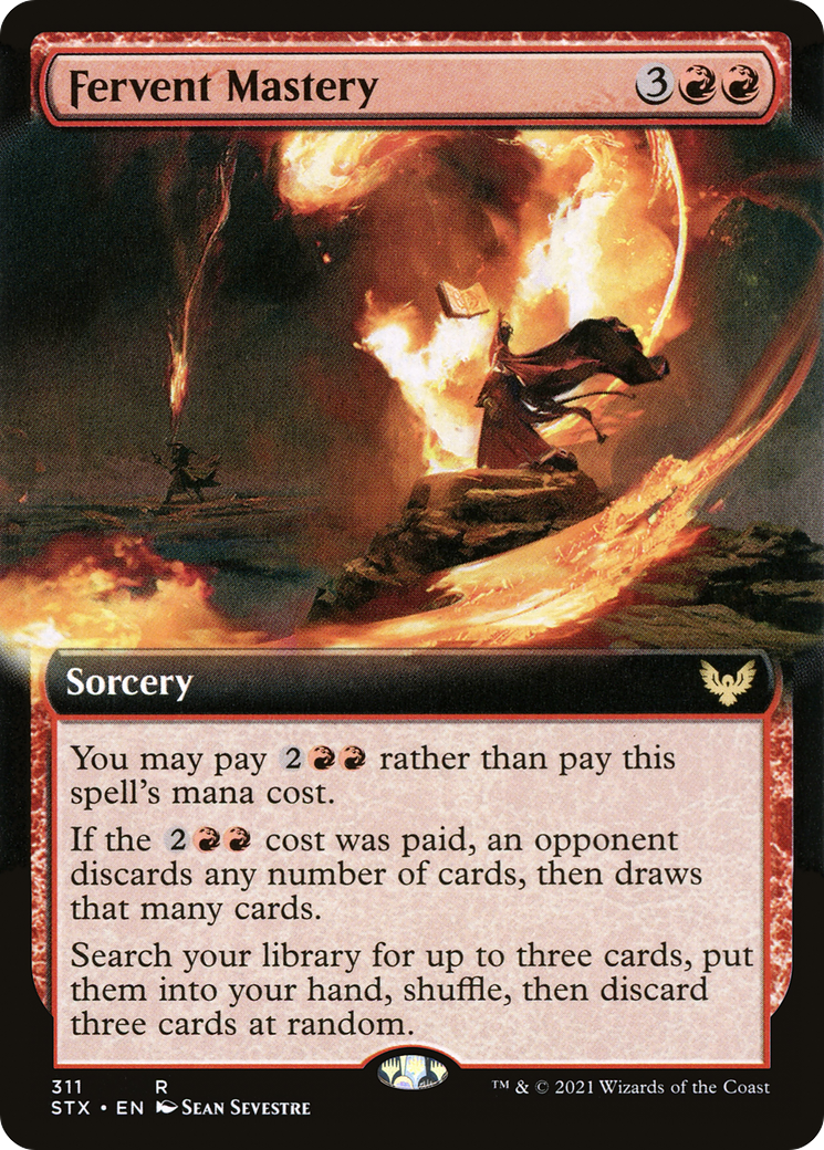 Image of Fervent Mastery (Extended Art) [Strixhaven: School of Mages]