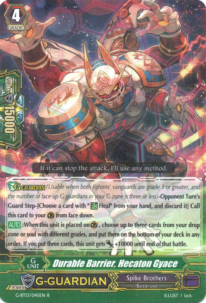 Image of Durable Barrier, Hecaton Gyace (G-BT13/045EN) [Ultimate Stride]