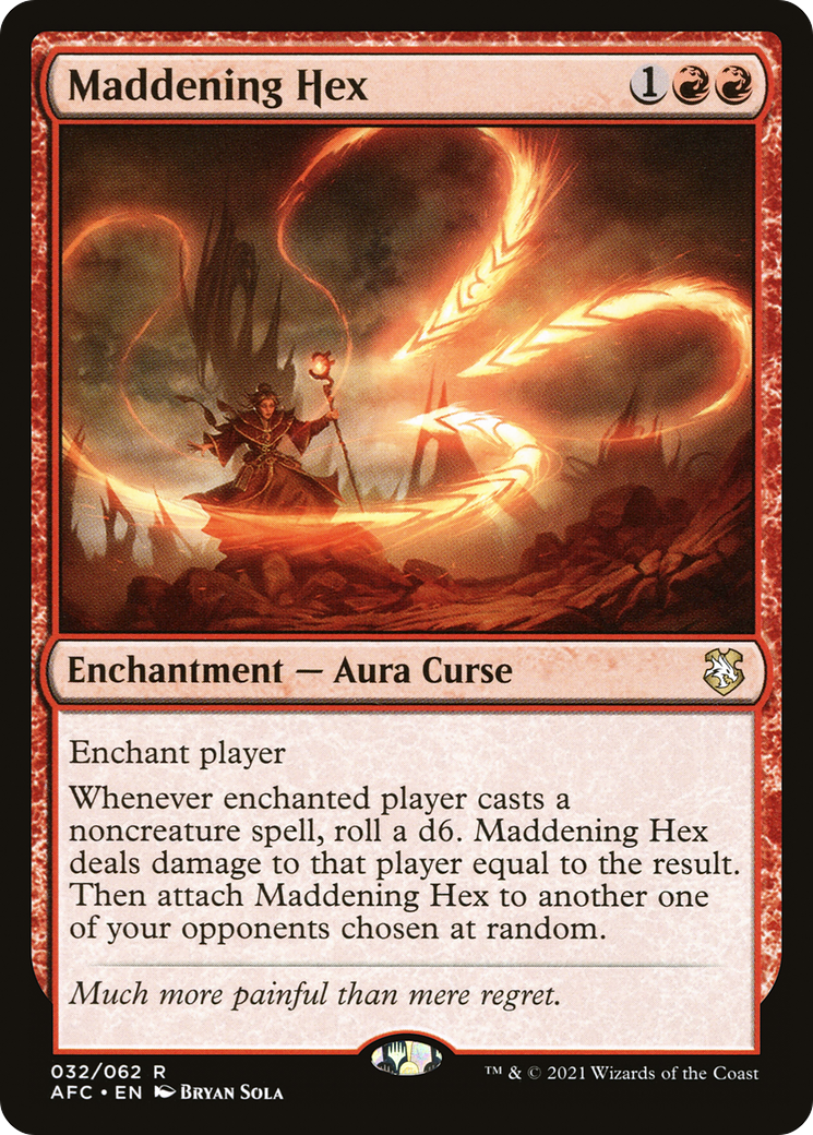 Image of Maddening Hex [Dungeons & Dragons: Adventures in the Forgotten Realms Commander]