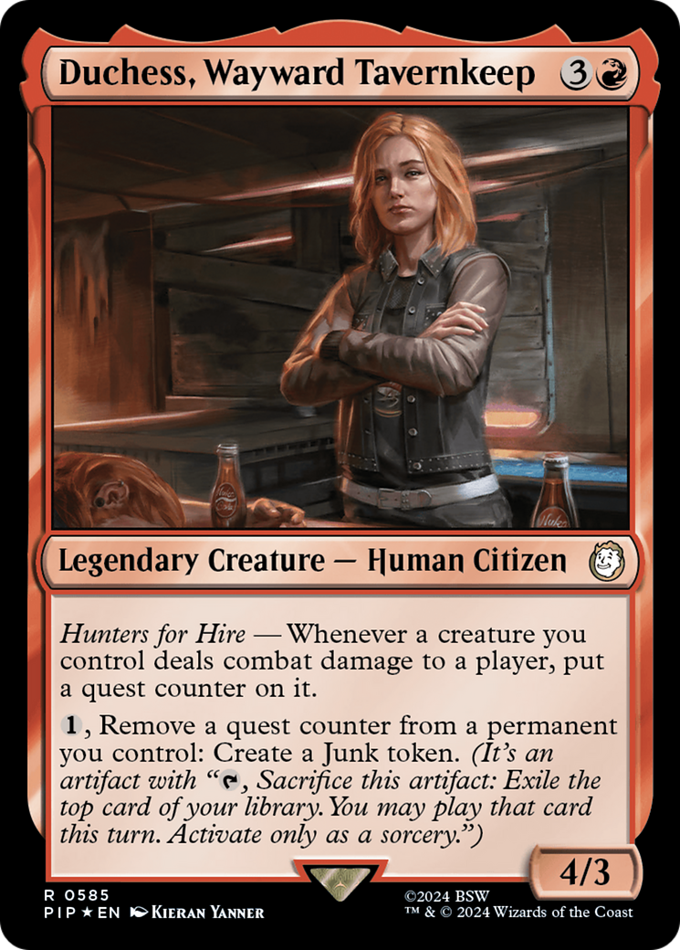 Image of Duchess, Wayward Tavernkeep (Surge Foil) [Fallout]