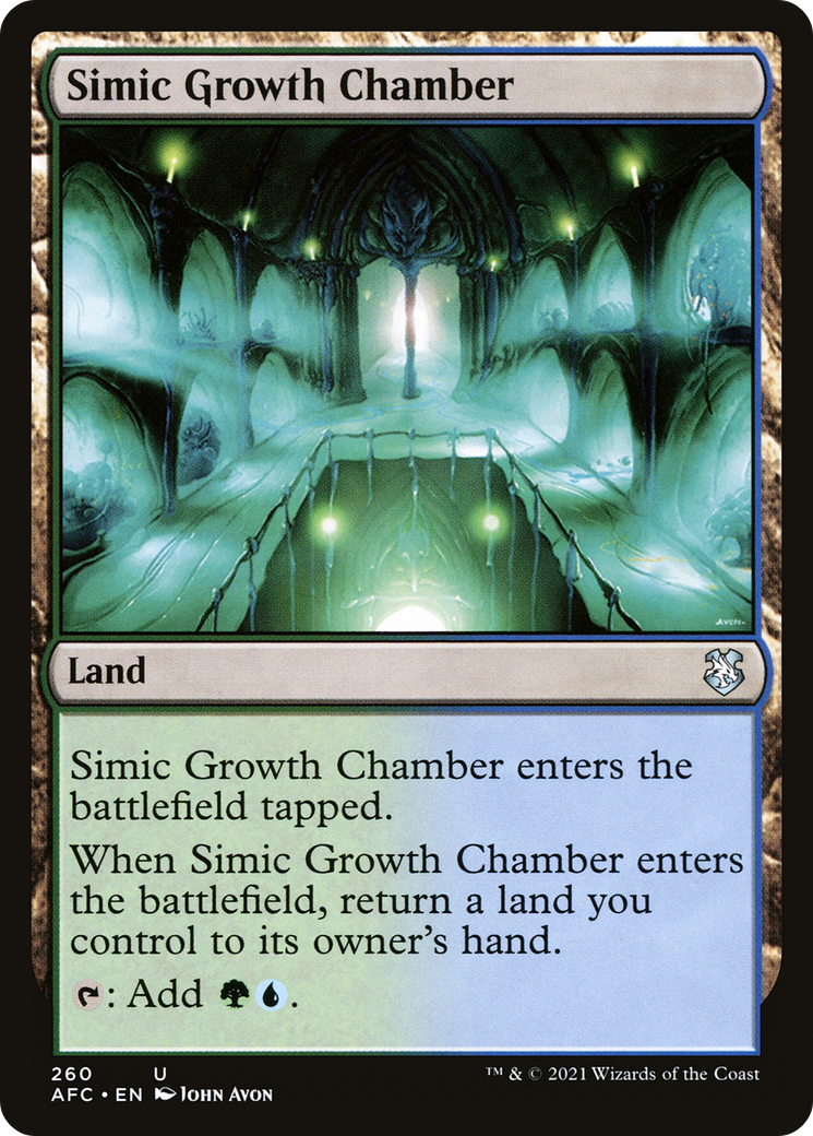 Image of Simic Growth Chamber [Dungeons & Dragons: Adventures in the Forgotten Realms Commander]