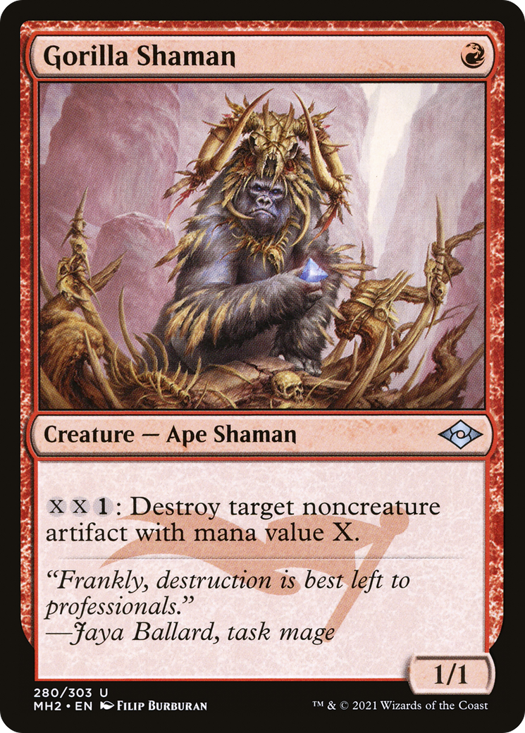 Image of Gorilla Shaman (MH2-280) - Modern Horizons 2 Etched Foil