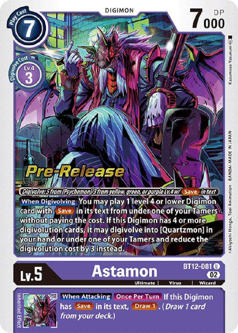 Image of Astamon [BT12-081] [Across Time Pre-Release Cards]