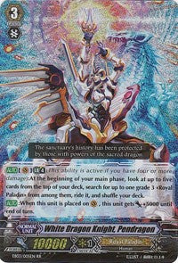 Image of White Dragon Knight, Pendragon (EB03/005EN) [Cavalry of Black Steel]
