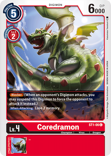 Image of Coredramon [ST1-06] [Starter Deck: Gaia Red]
