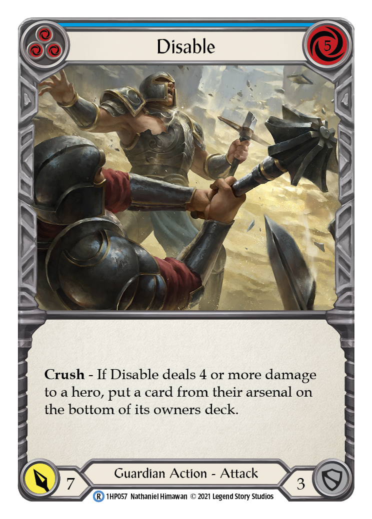 Image of Disable (Blue) [1HP057] (History Pack 1)
