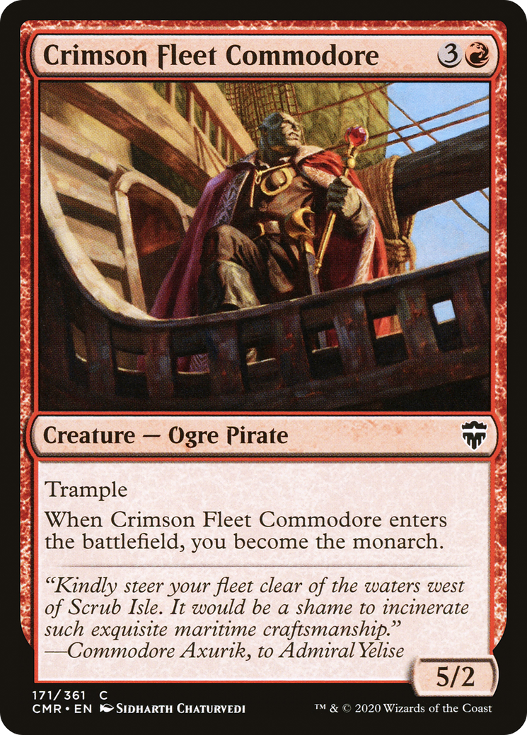 Image of Crimson Fleet Commodore [Commander Legends]