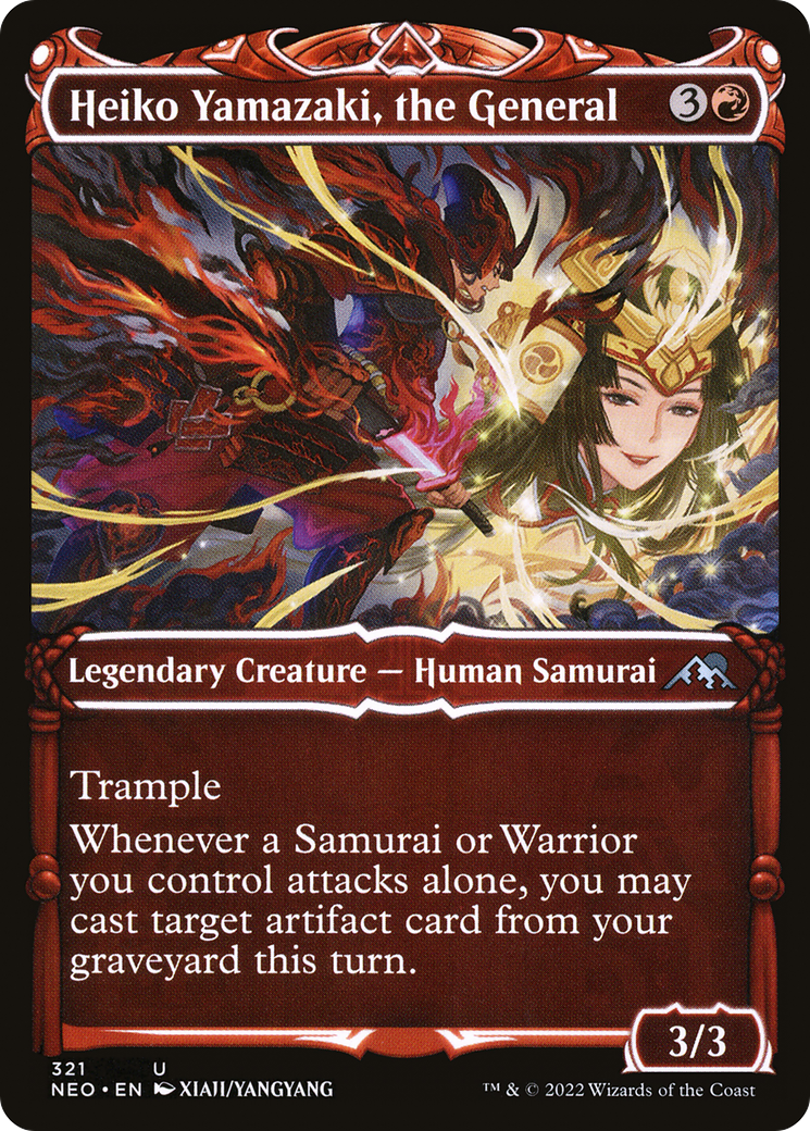 Image of Heiko Yamazaki, the General (Showcase Samurai) [Kamigawa: Neon Dynasty]
