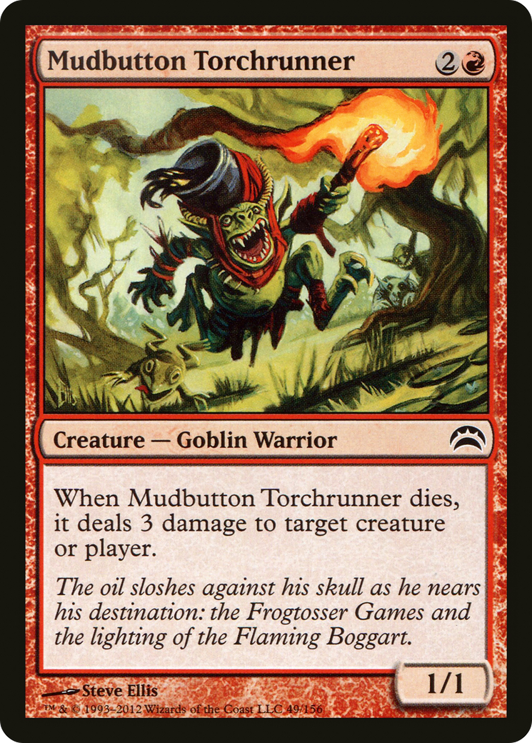 Image of Mudbutton Torchrunner (PC2-049) - Planechase 2012 Foil