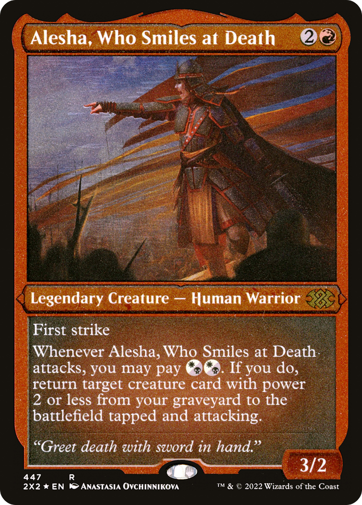 Image of Alesha, Who Smiles at Death (Foil Etched) [Double Masters 2022]